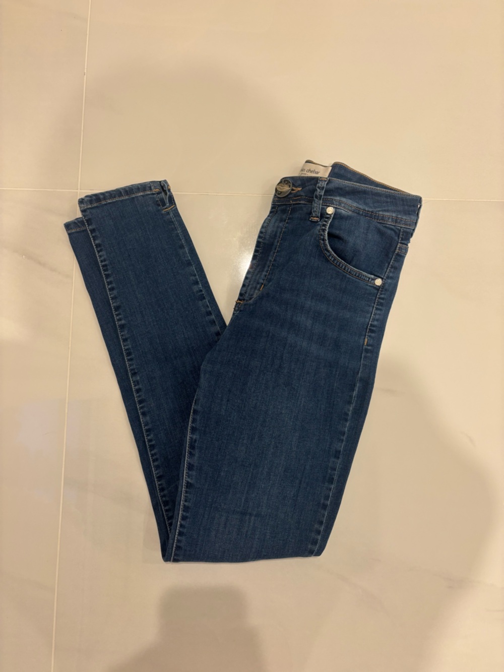 Women’s Dark Blue Skinny Jeans - Unbranded